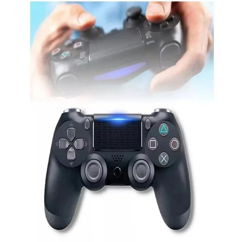 Controle sem fio bluetooth touchpad dual vibration motor controlador de jogo adequado para ps4 ps3 console pc